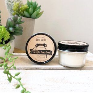 Farmhouse Maple Bourbon 100% Soy Candle 4oz Small
